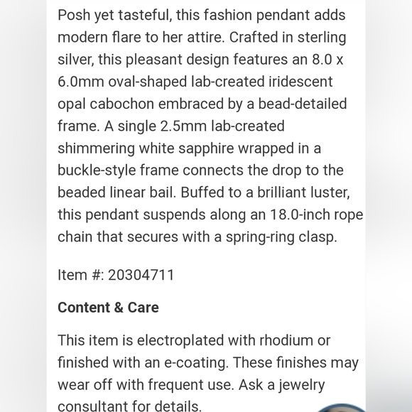 Opal and white sapphire Necklace/Bracelet set - Picture 4 of 11